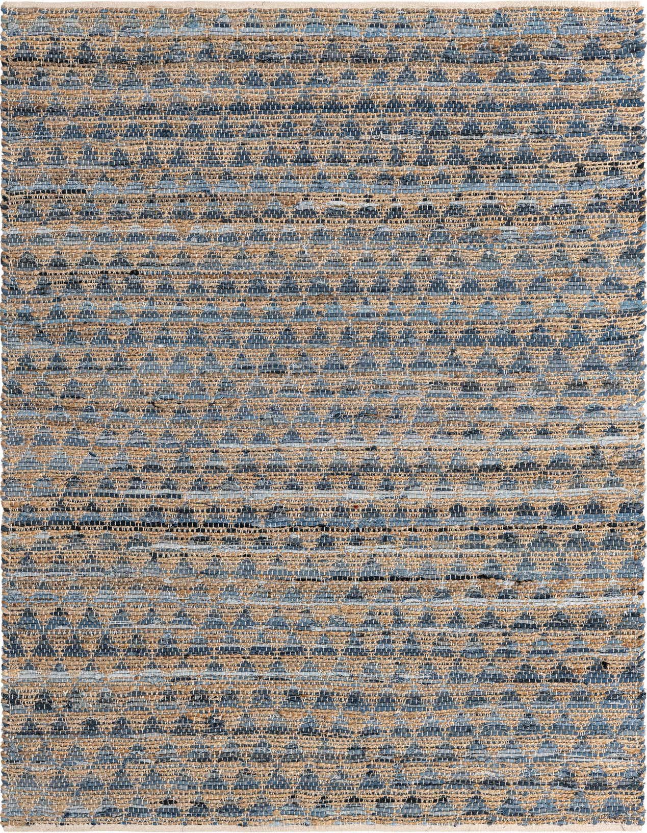 Primary image  5' 1 x 8'  Hand Woven Chindi Jute Rug