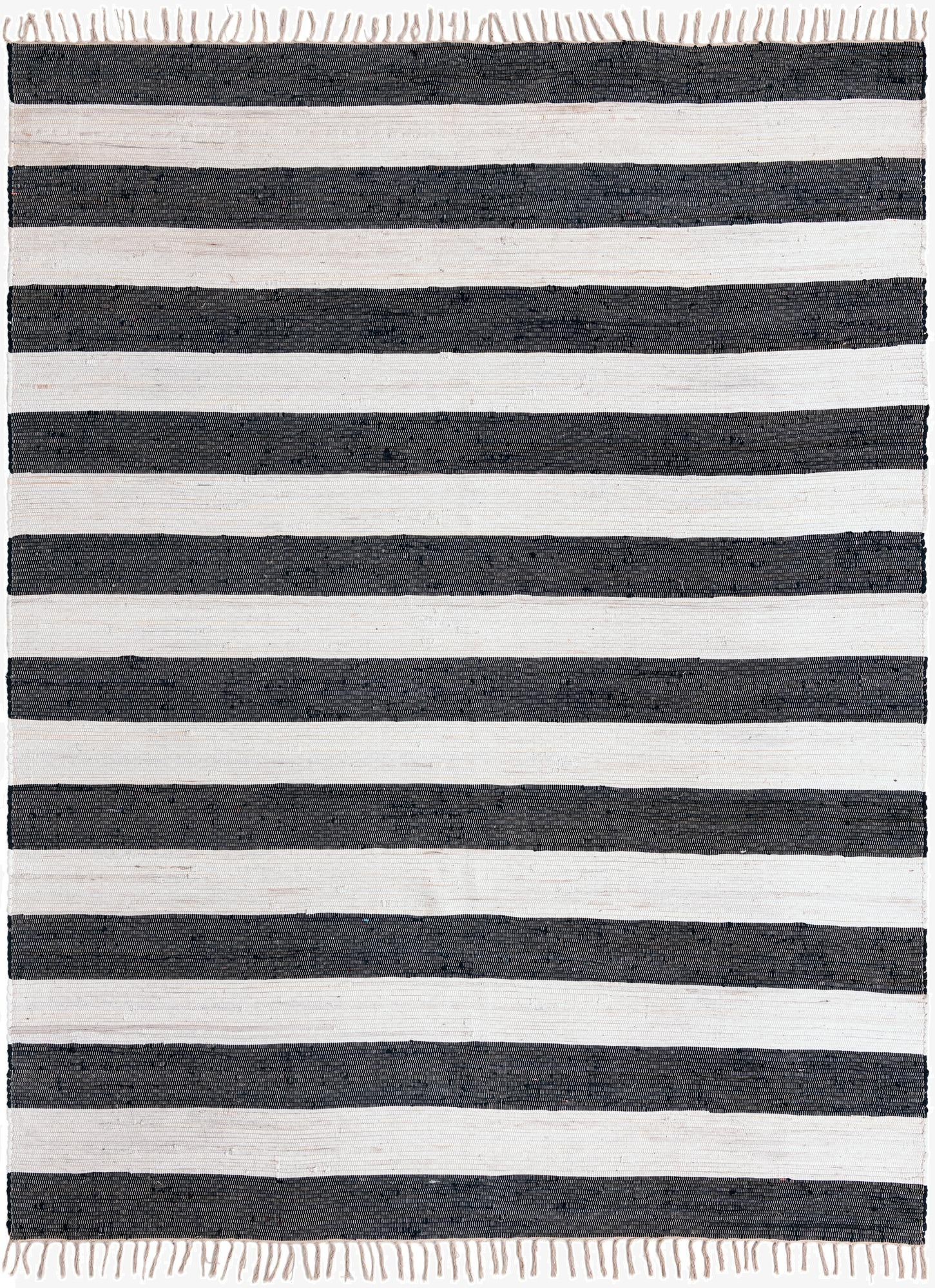  9' x 12' 2  Hand Woven Chindi Rag Rug