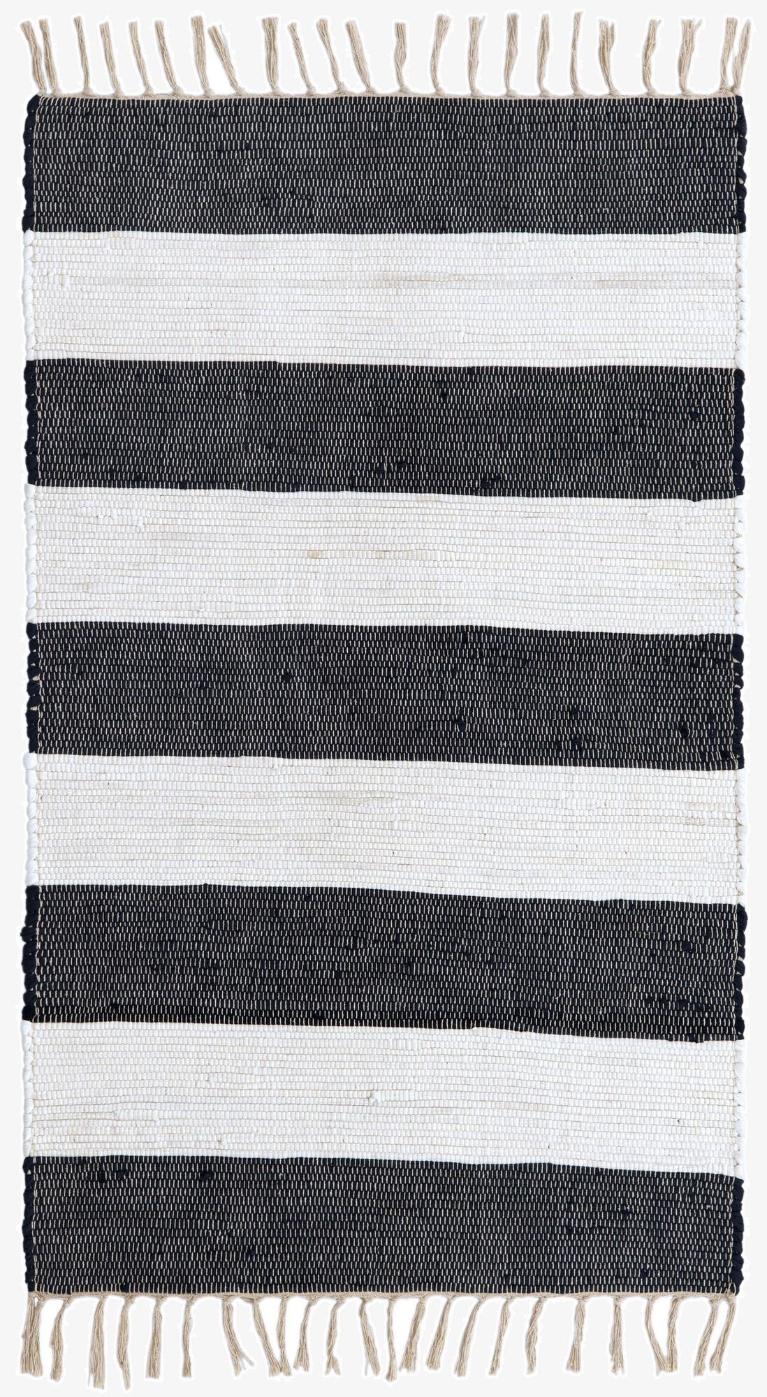  3' 1 x 5' 1  Hand Woven Chindi Rag Rug