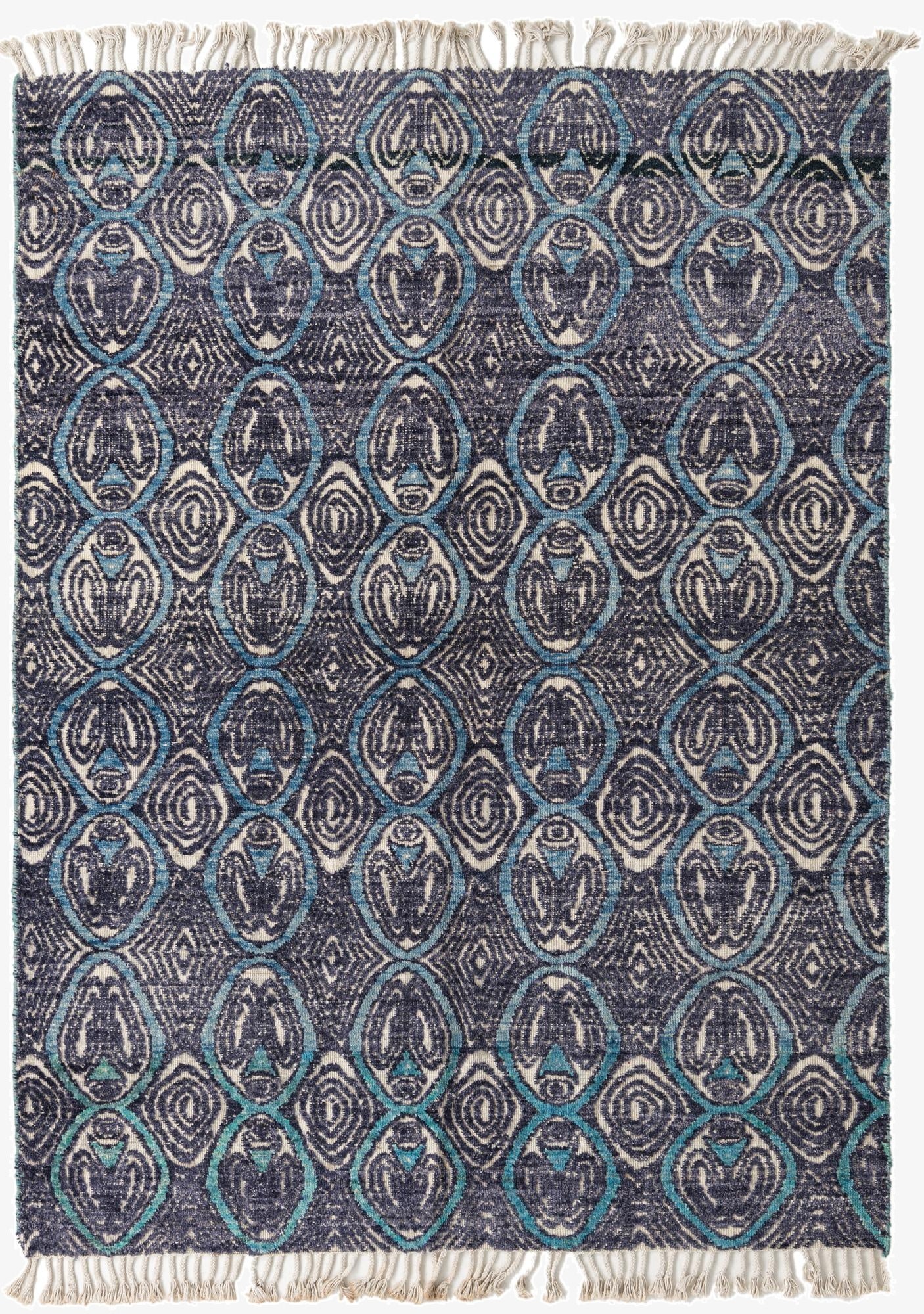  5' 8 x 7' 7  Hand Knotted Darya Wool Rug