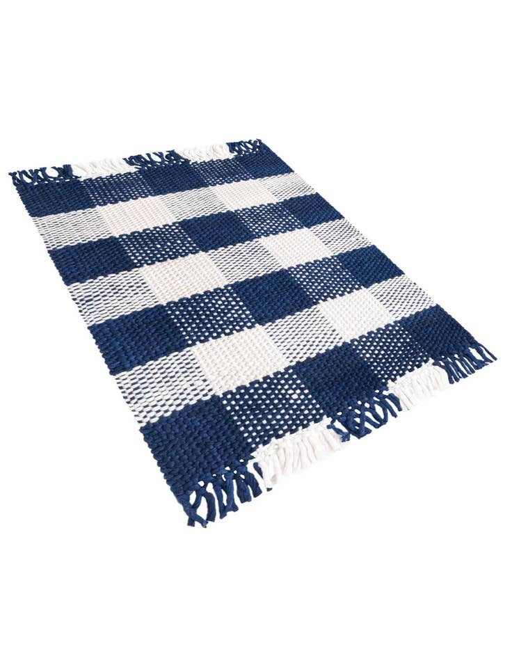 Detail image of  2' 2 x 3' Eco Plaid   Washable Indoor / Outdoor Rug