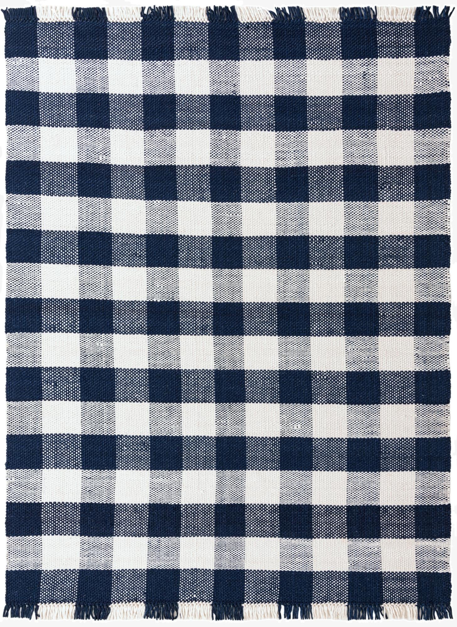  9' x 12' Eco Plaid   Washable Indoor / Outdoor Rug