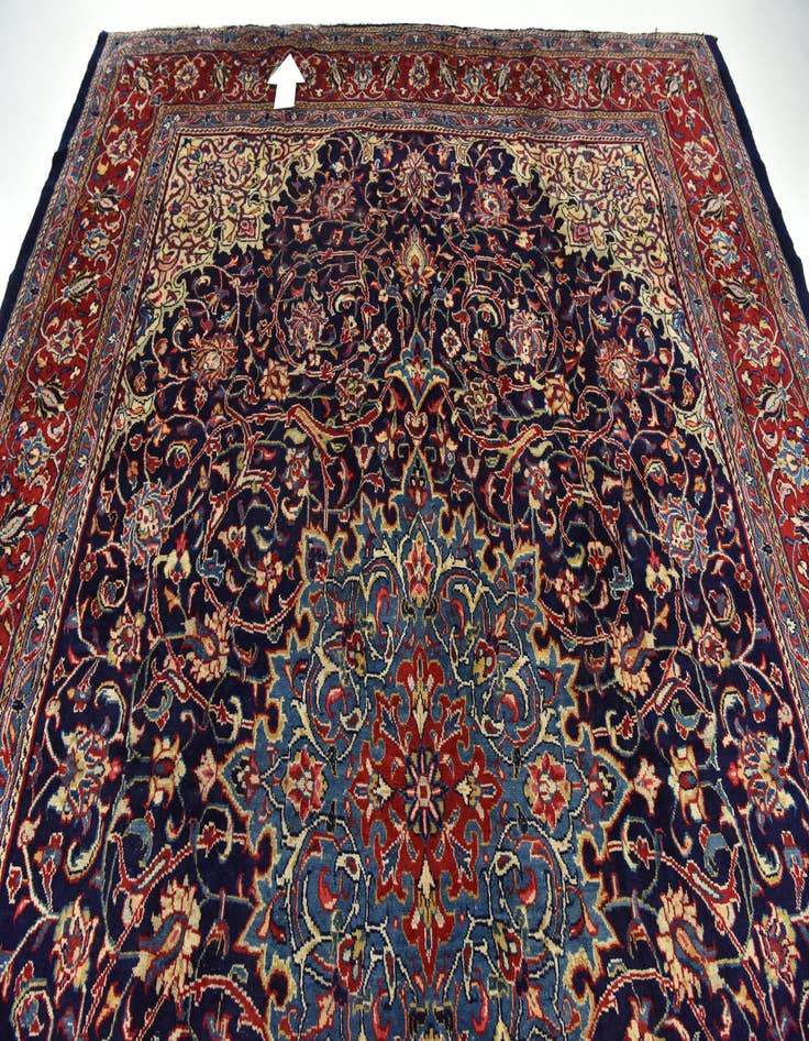 Detail image of  10' 2 x 13' 5  Hand Knotted Farahan Persian Wool Rug