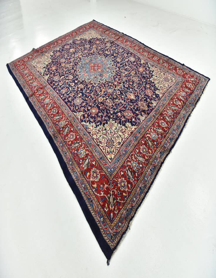 Detail image of  10' 2 x 13' 5  Hand Knotted Farahan Persian Wool Rug