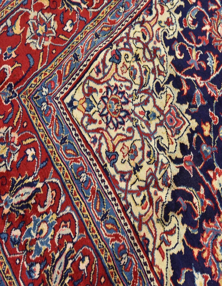 Detail image of  10' 2 x 13' 5  Hand Knotted Farahan Persian Wool Rug