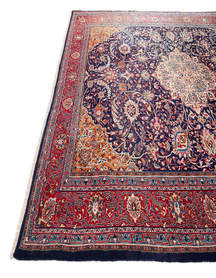 Detail image of  8' 5 x 10' 9  Hand Knotted Farahan Persian Wool Rug