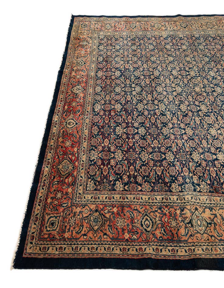 Detail image of  9' 9 x 16' 5  Hand Knotted Farahan Persian Wool Rug