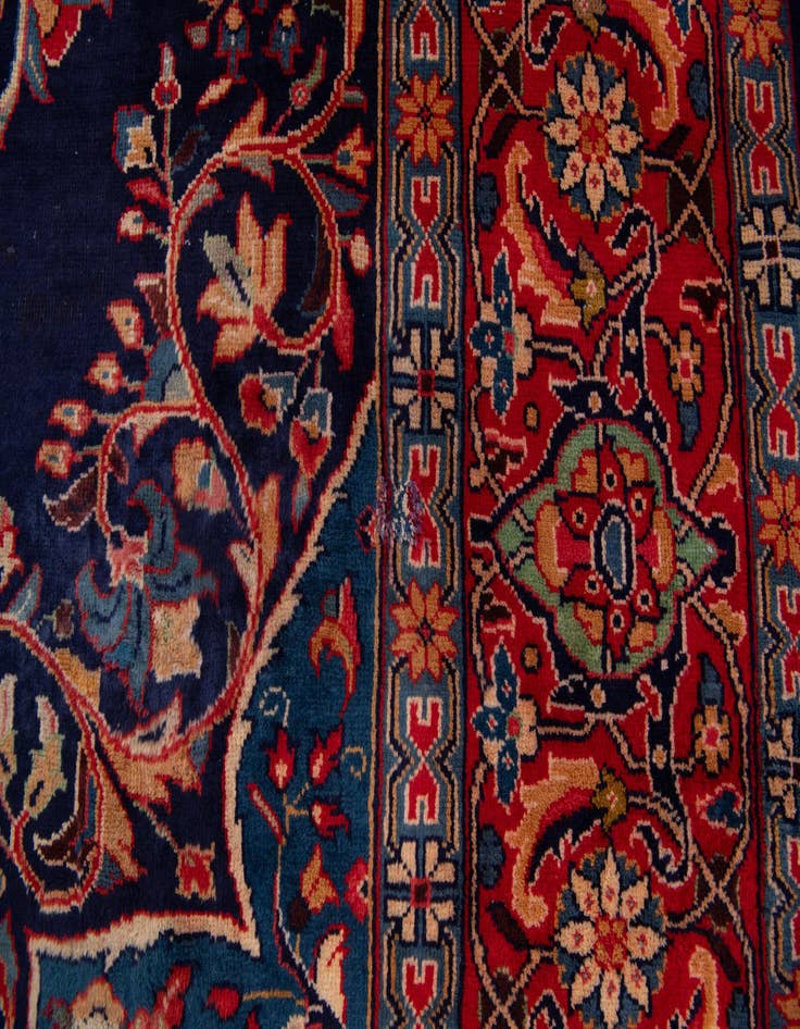 Detail image of  8' 6 x 11' 7  Hand Knotted Farahan Persian Wool Rug