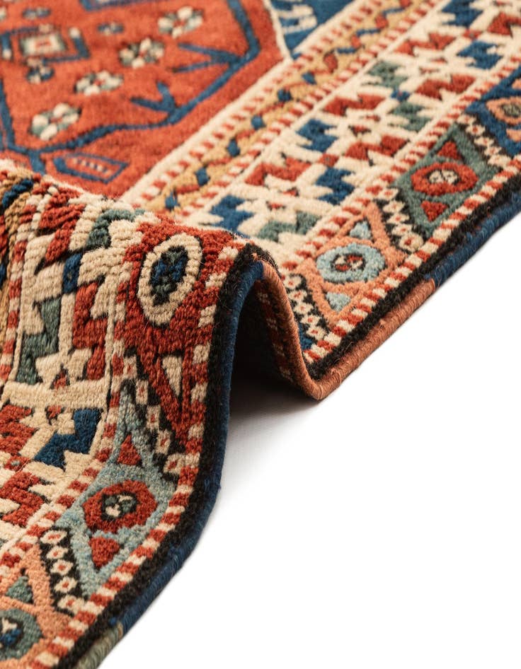 Detail image of  3' 5 x 5' 1  Hand Knotted Fars Oriental Wool Rug