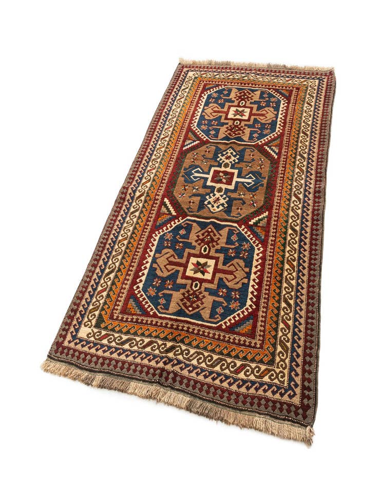 Detail image of  4' 10 x 7' 4  Hand Knotted Fars Wool Rug