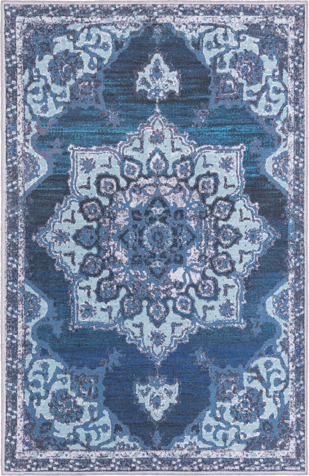  5' 3 x 8'  Washable Francesca Rug