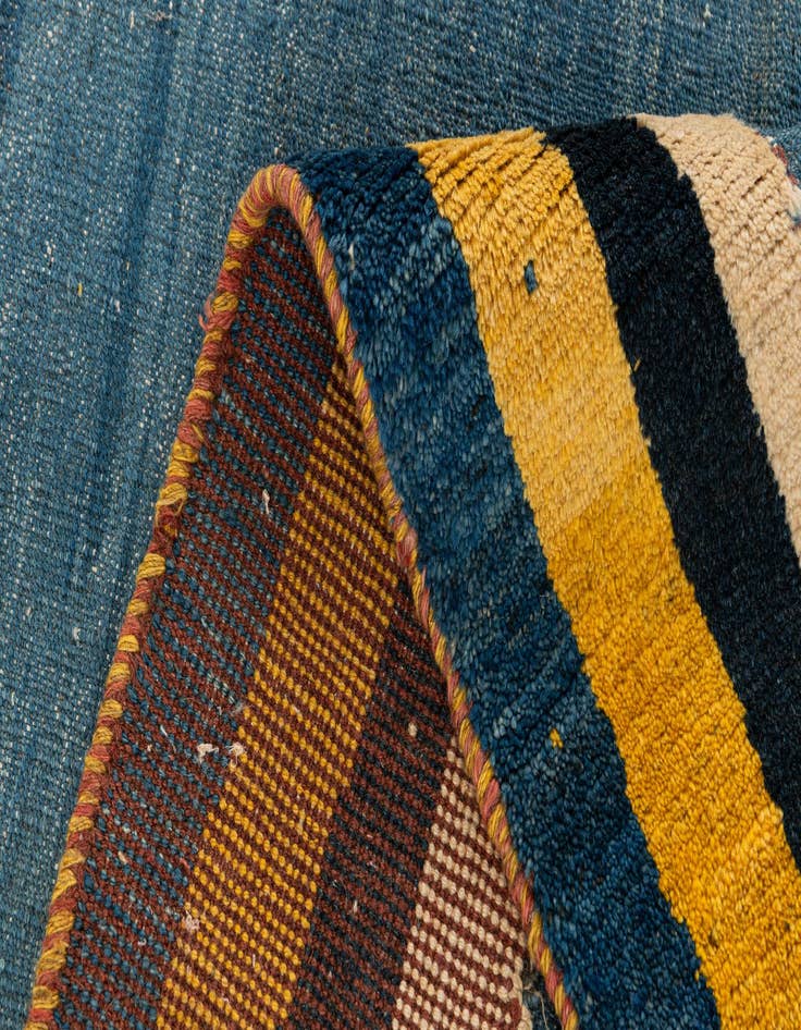 Detail image of  7' x 9' 6  Hand Knotted Gabbeh Persian Wool Rug