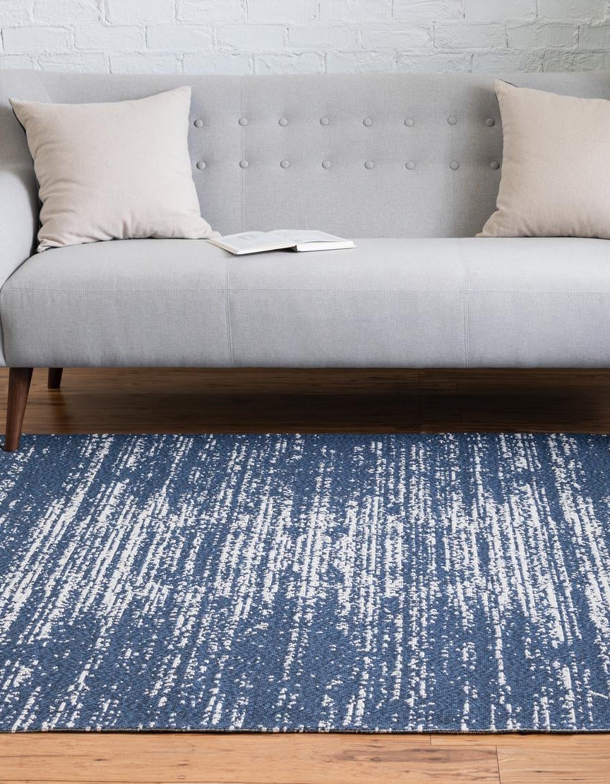 Navy Blue 8' 5 x 11' 4 Georgia Rug | Rugs.com
