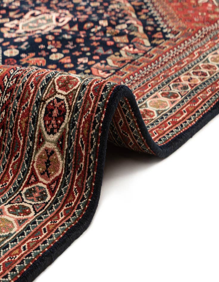 Detail image of  6' 4 x 9' 9  Hand Knotted Ghashghaei Wool Rug