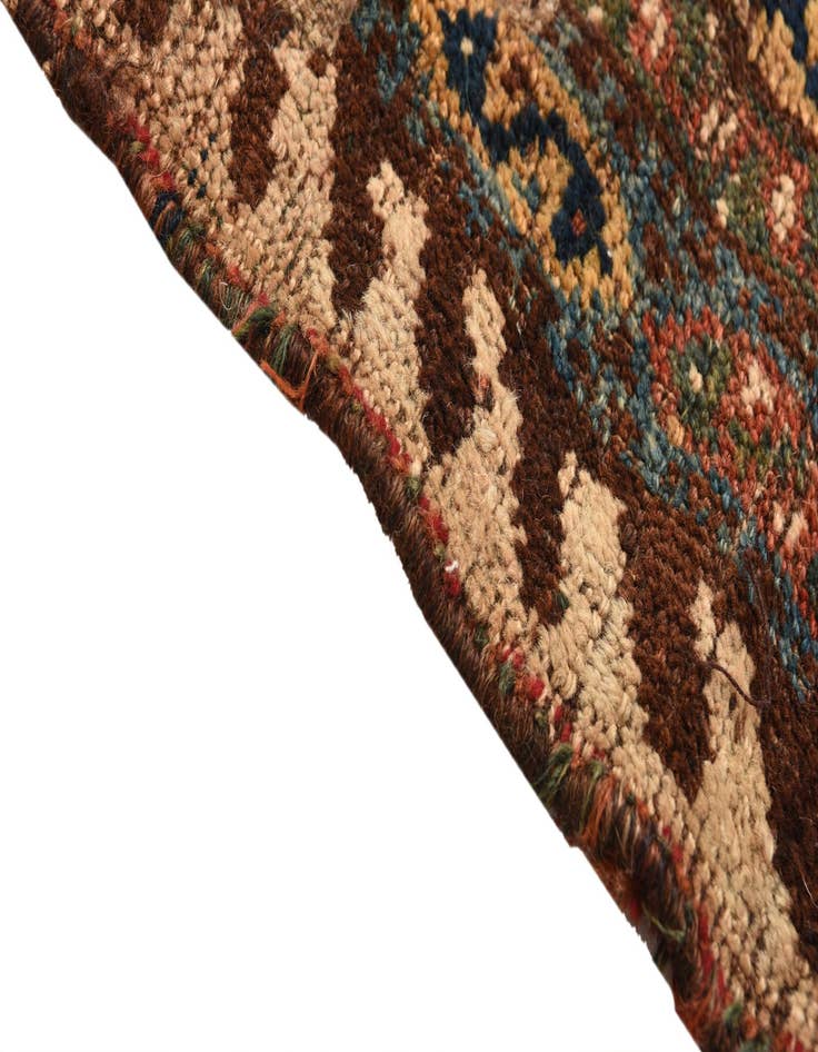 Detail image of 4' 4 x 5' 5 Hand Knotted Ghashghaei Persian Wool Rug