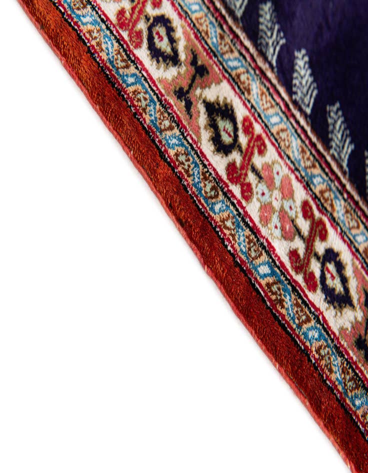 Detail image of  1' 10 x 2' 9  Hand Knotted Ghom Silk Persian Rug