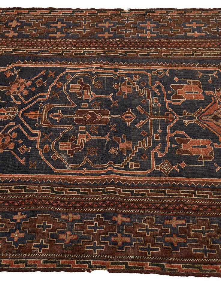 Detail image of  3' 8 x 6' 3  Hand Knotted Ghoochan Persian Wool Rug