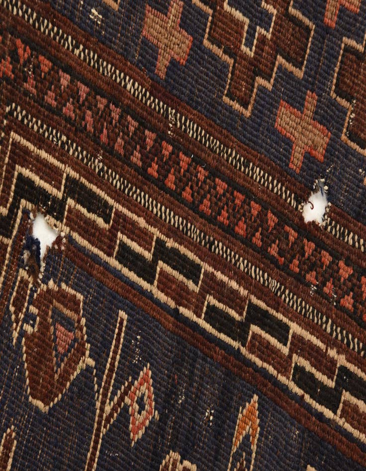 Detail image of  3' 8 x 6' 3  Hand Knotted Ghoochan Persian Wool Rug