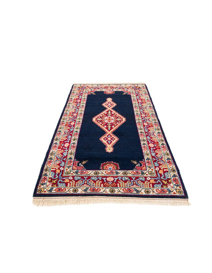 Detail image of  2' 10 x 5'  Hand Knotted Hamedan Wool Rug