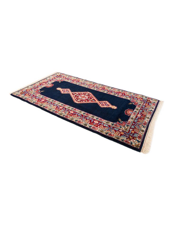 Detail image of  2' 10 x 5'  Hand Knotted Hamedan Wool Rug
