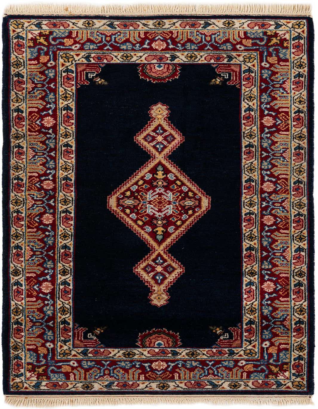 Primary image of  2' 10 x 5'  Hand Knotted Hamedan Wool Rug