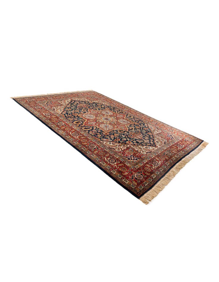 Detail image of  7' 5 x 10' 6  Hand Knotted Hamedan Persian Wool Rug