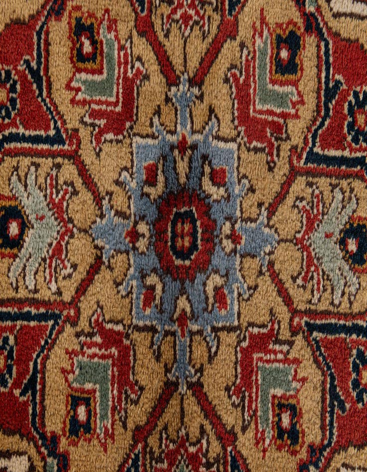 Detail image of  7' 5 x 10' 6  Hand Knotted Hamedan Persian Wool Rug