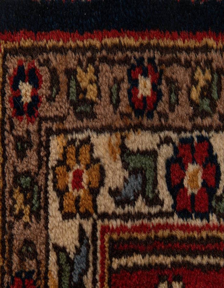 Detail image of  7' 5 x 10' 6  Hand Knotted Hamedan Persian Wool Rug