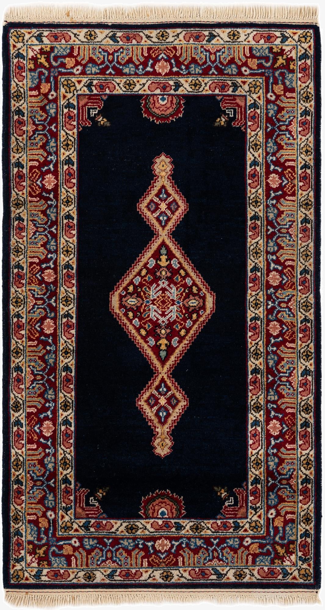  2' 10 x 5'  Hand Knotted Hamedan Wool Rug
