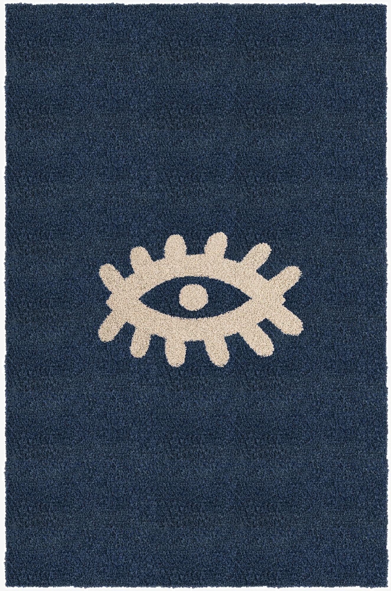  2' x 3' 1 Handtufted Wool Rug