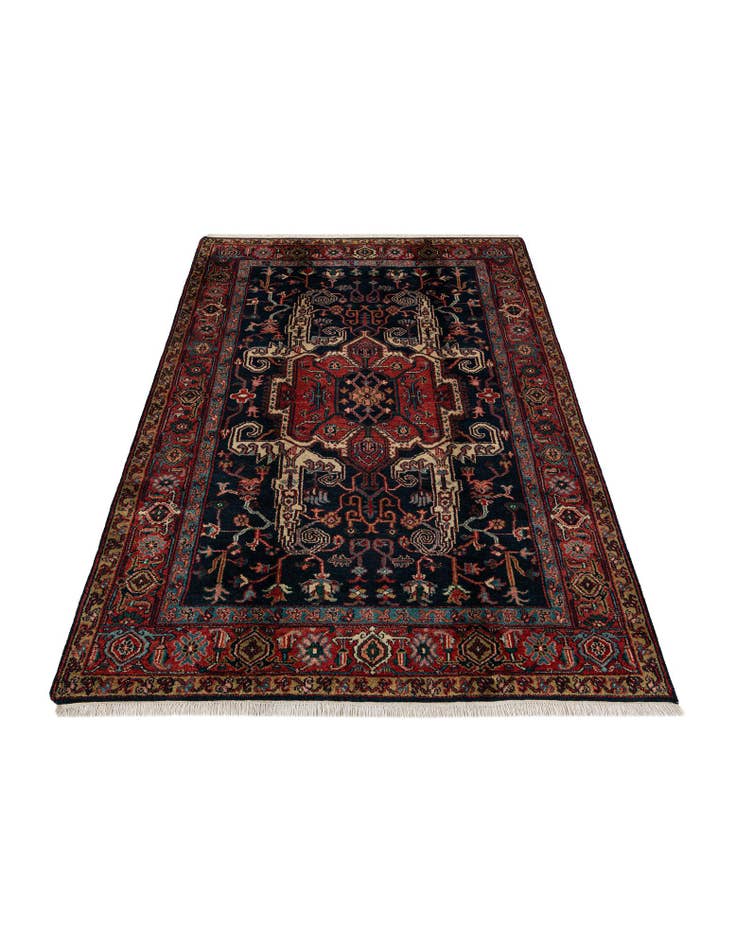 Detail image of  6' 6 x 9' 7  Hand Knotted Heriz Wool Rug