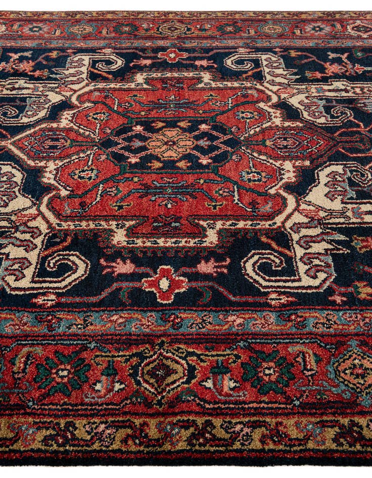 Detail image of  6' 6 x 9' 7  Hand Knotted Heriz Wool Rug