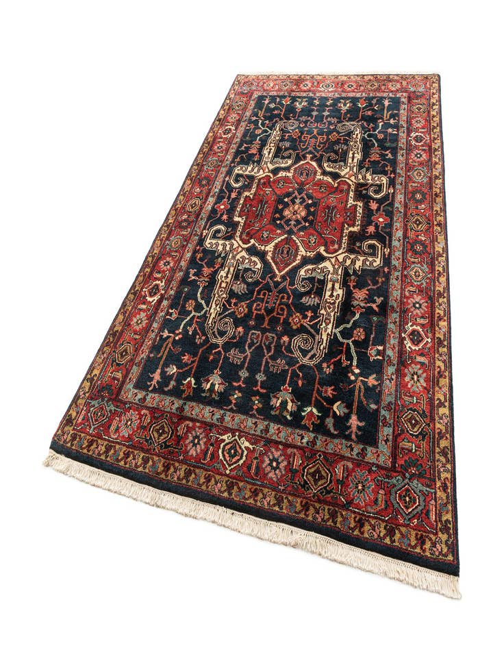 Detail image of  6' 7 x 9' 9  Hand Knotted Heriz Wool Rug