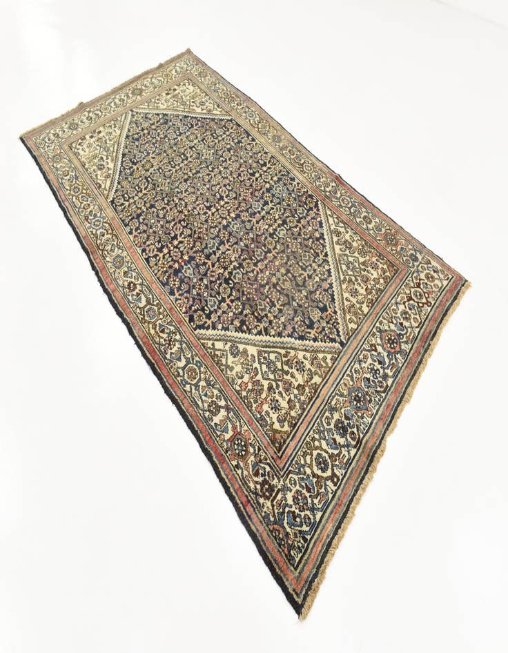 Detail image of  5' 7 x 10'  Hand Knotted Hossainabad Persian Wool Rug