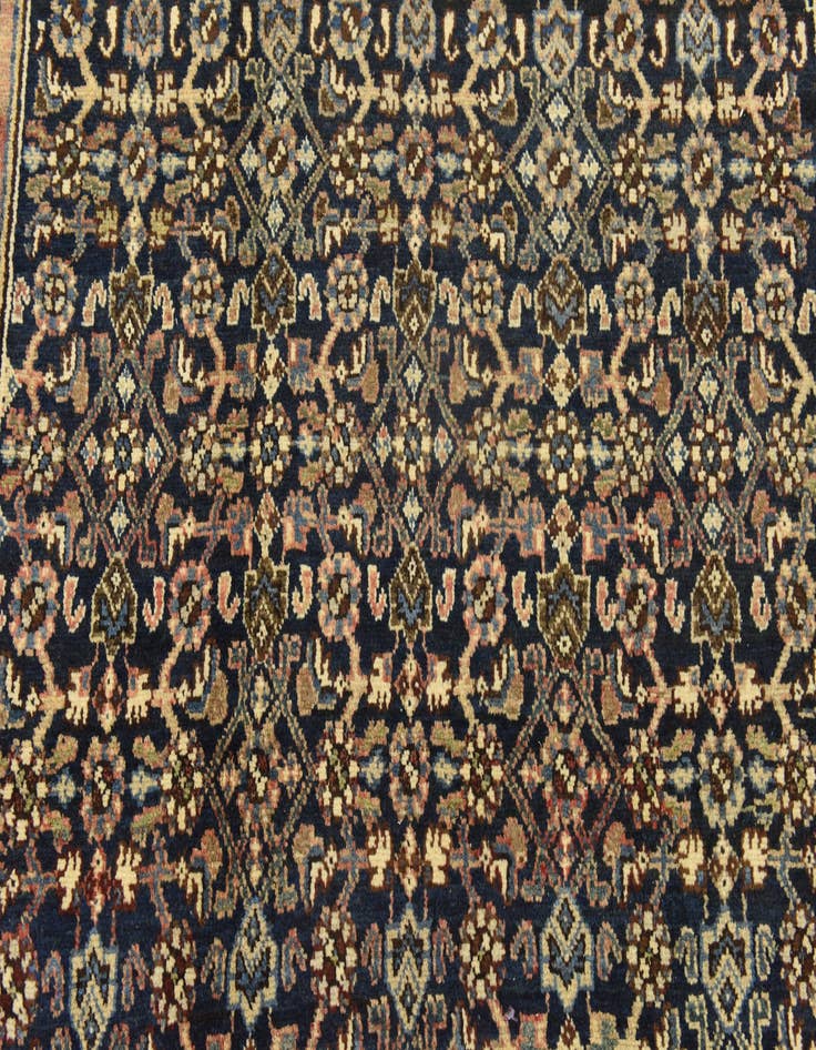 Detail image of  5' 7 x 10'  Hand Knotted Hossainabad Persian Wool Rug