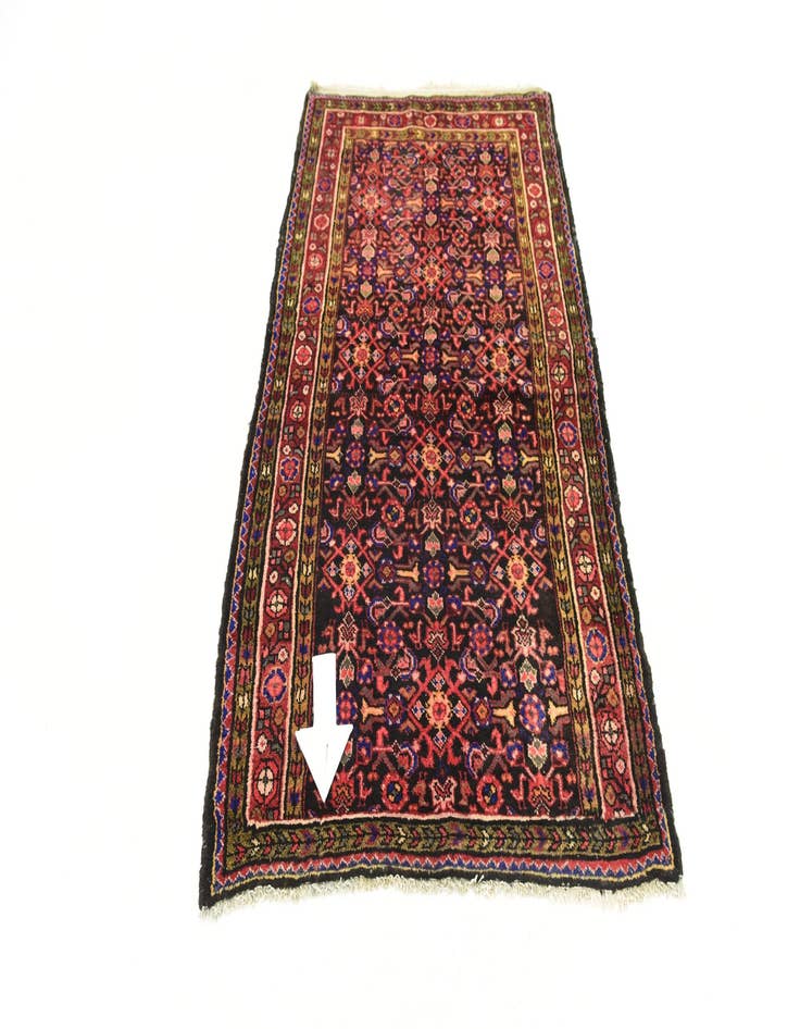 Detail image of  3' 9 x 6' 7  Hand Knotted Hossainabad Persian Wool Rug