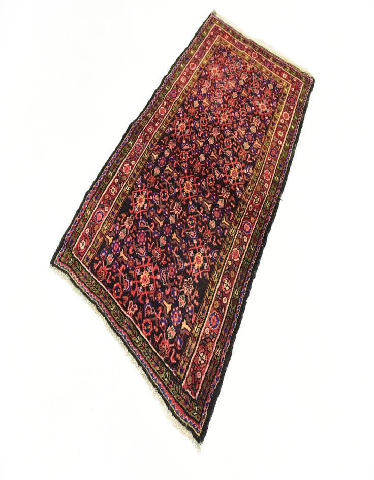 Detail image of  3' 9 x 6' 7  Hand Knotted Hossainabad Persian Wool Rug