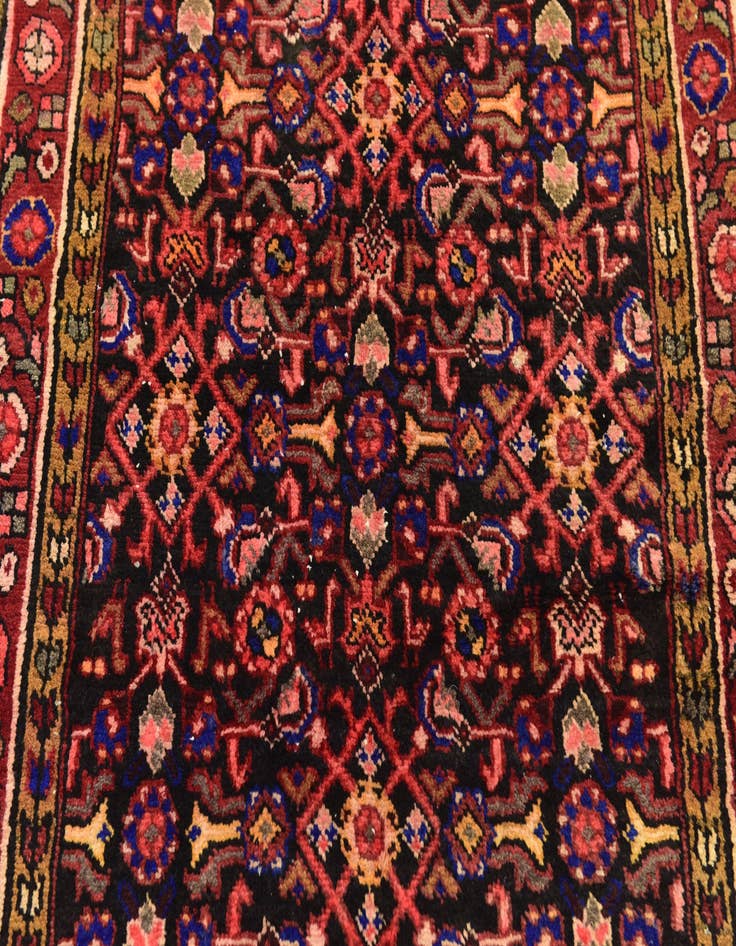 Detail image of  3' 9 x 6' 7  Hand Knotted Hossainabad Persian Wool Rug