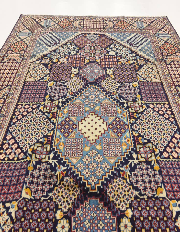 Detail image of  10' 2 x 13' 8  Hand Knotted Isfahan Persian Wool Rug