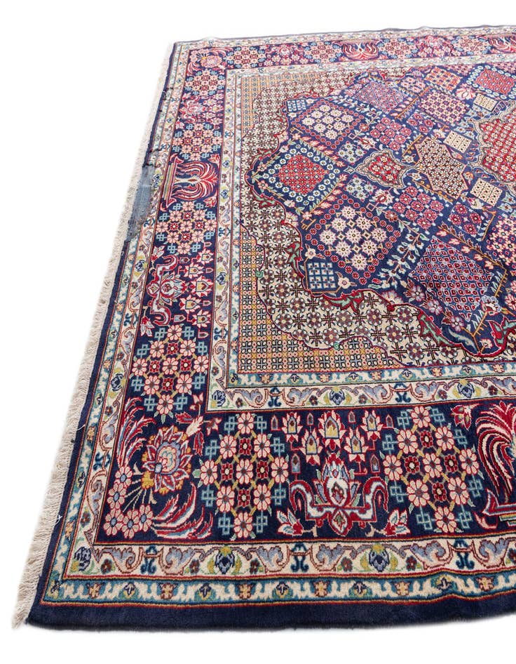 Detail image of  10' 1 x 15' 2  Hand Knotted Isfahan Persian Wool Rug