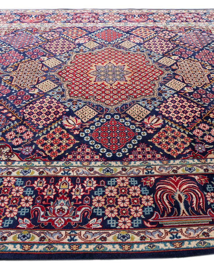 Detail image of  10' 1 x 15' 2  Hand Knotted Isfahan Persian Wool Rug