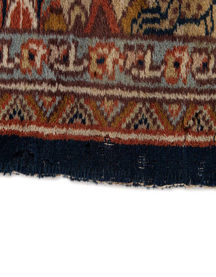 Detail image of  6' x 9' 2  Hand Knotted Isfahan Oriental Wool Rug
