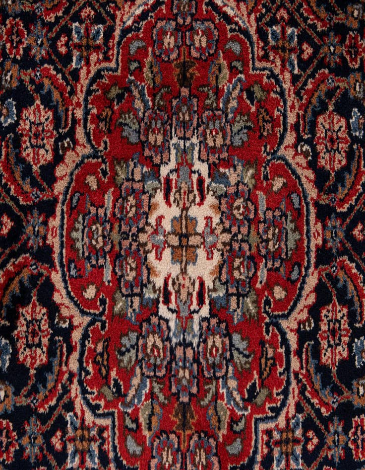 Detail image of  4' 1 x 6' 1  Hand Knotted Jaipur Agra Wool Rug