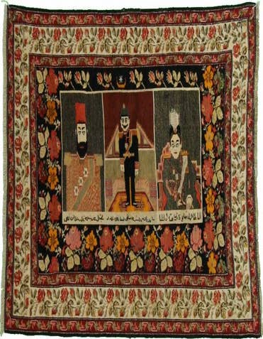 Detail image of  4' 4 x 5' 9  Hand Knotted Karabakh Wool Rug