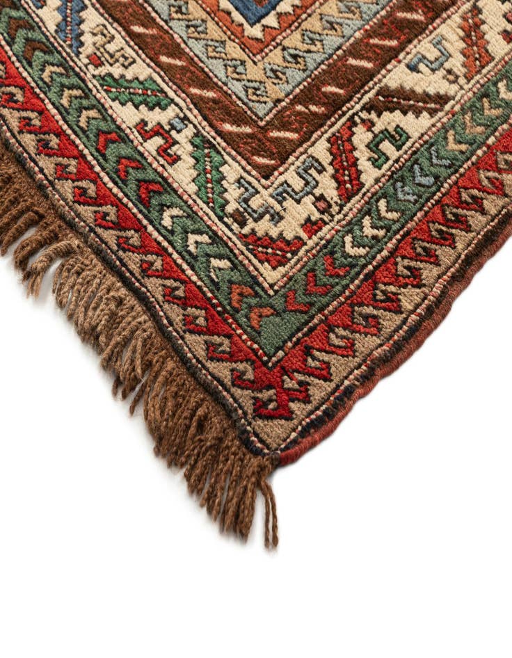 Detail image of  4' 4 x 5' 9  Hand Knotted Kars Wool Rug