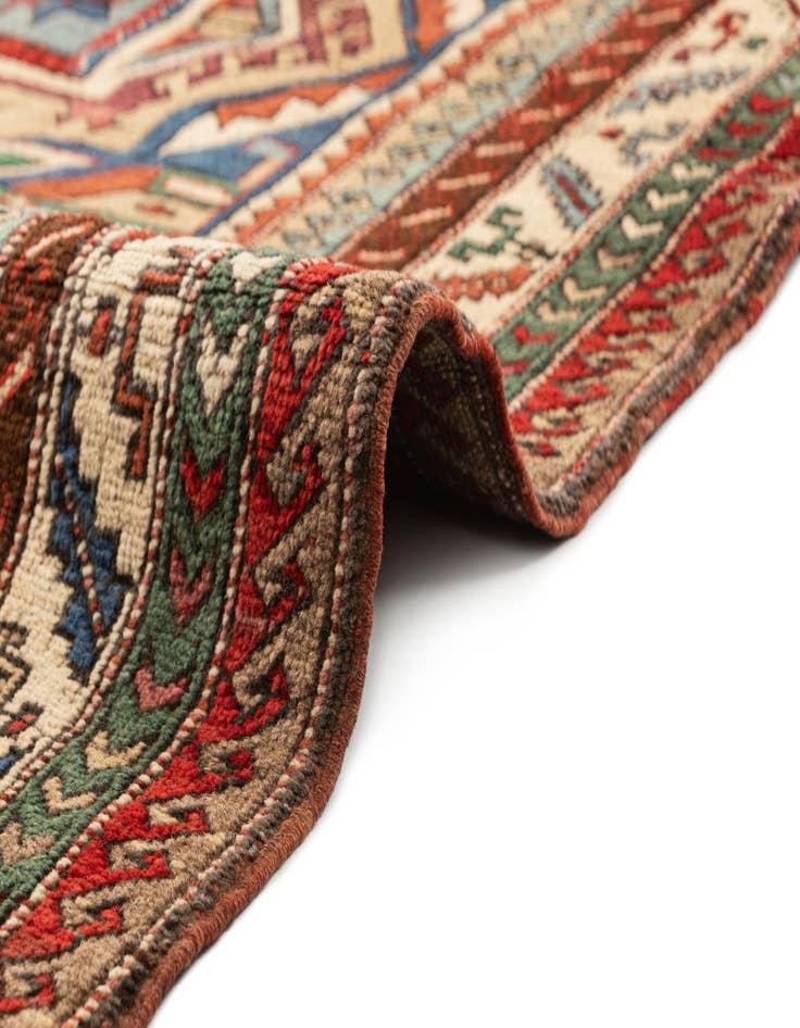 Detail image of  4' 4 x 5' 9  Hand Knotted Kars Wool Rug