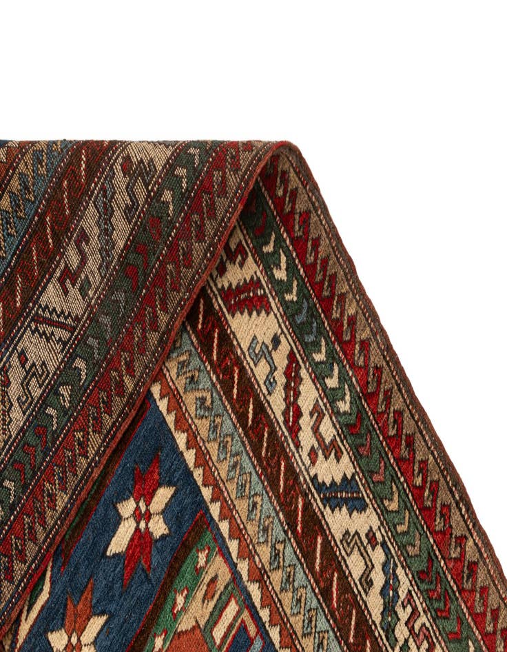 Detail image of  4' 4 x 5' 9  Hand Knotted Kars Wool Rug