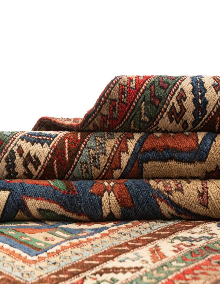 Detail image of  4' 4 x 5' 9  Hand Knotted Kars Wool Rug