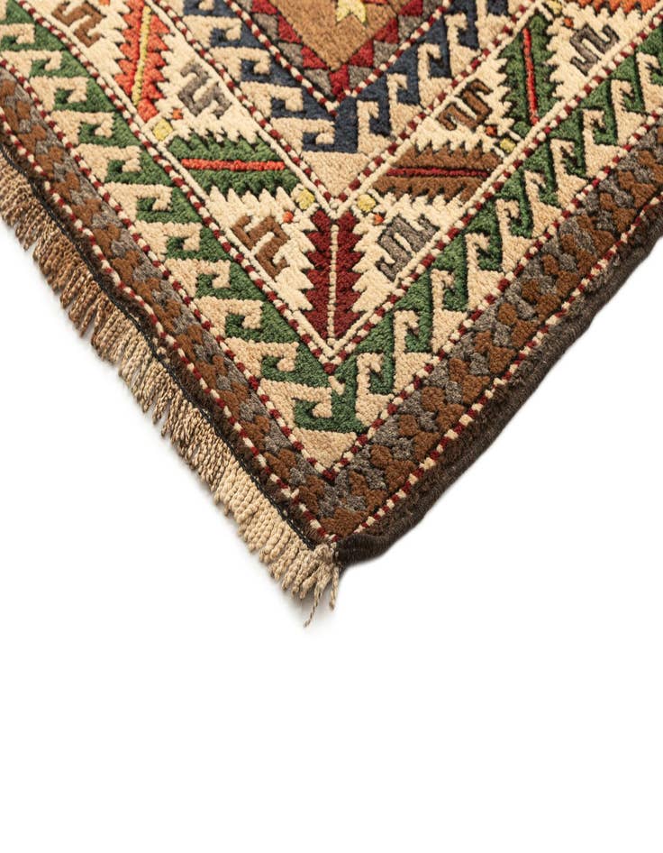 Detail image of  4' 4 x 6' 6  Hand Knotted Kars Wool Rug