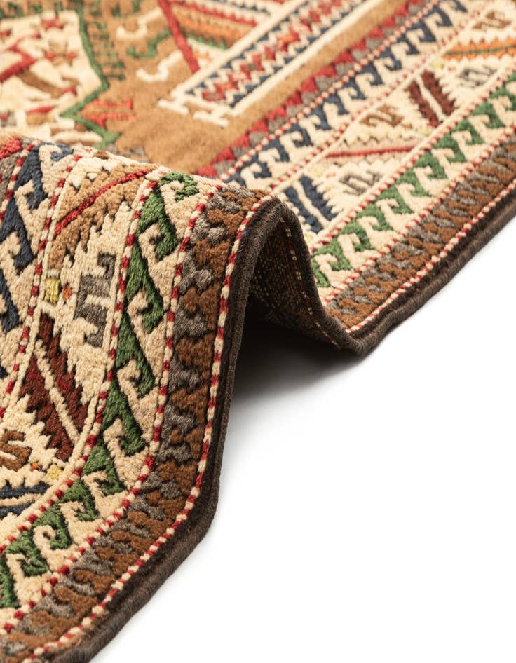 Detail image of  4' 4 x 6' 6  Hand Knotted Kars Wool Rug